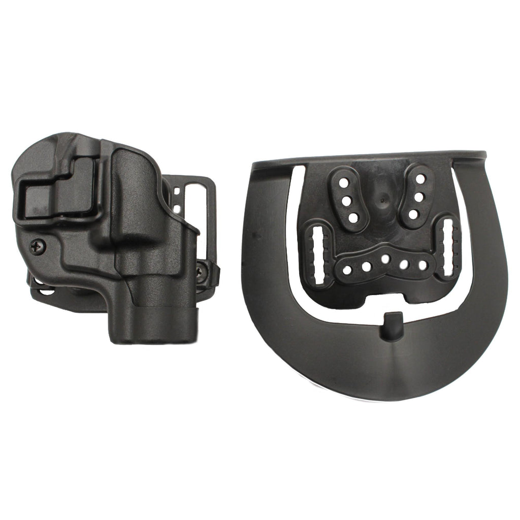 Serpa CQC, Belt & Paddle Holster, Plain Matte Black Finish - S&W J Frame Revolver, Right Hand