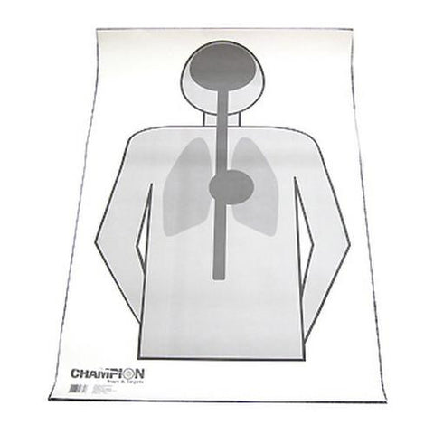 Police Silhouette Target - Anatomy (Per 100)