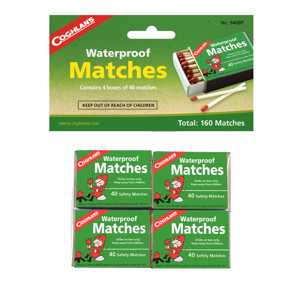 Waterproof Matches, Package of  4