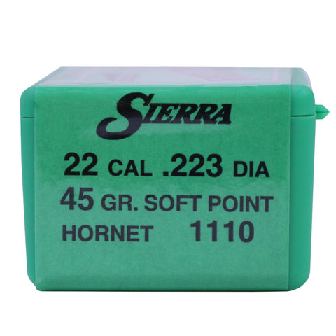 22 Hornet - Varminter, 45 Grains, Jacketed Soft Point, Per 100