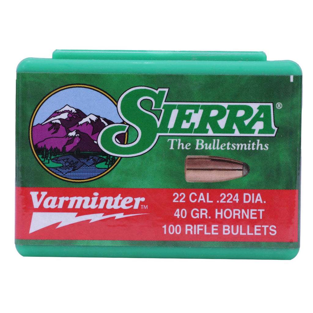 22 Hornet - Varminter, 40 Grains, Jacketed Soft Point, Per 100