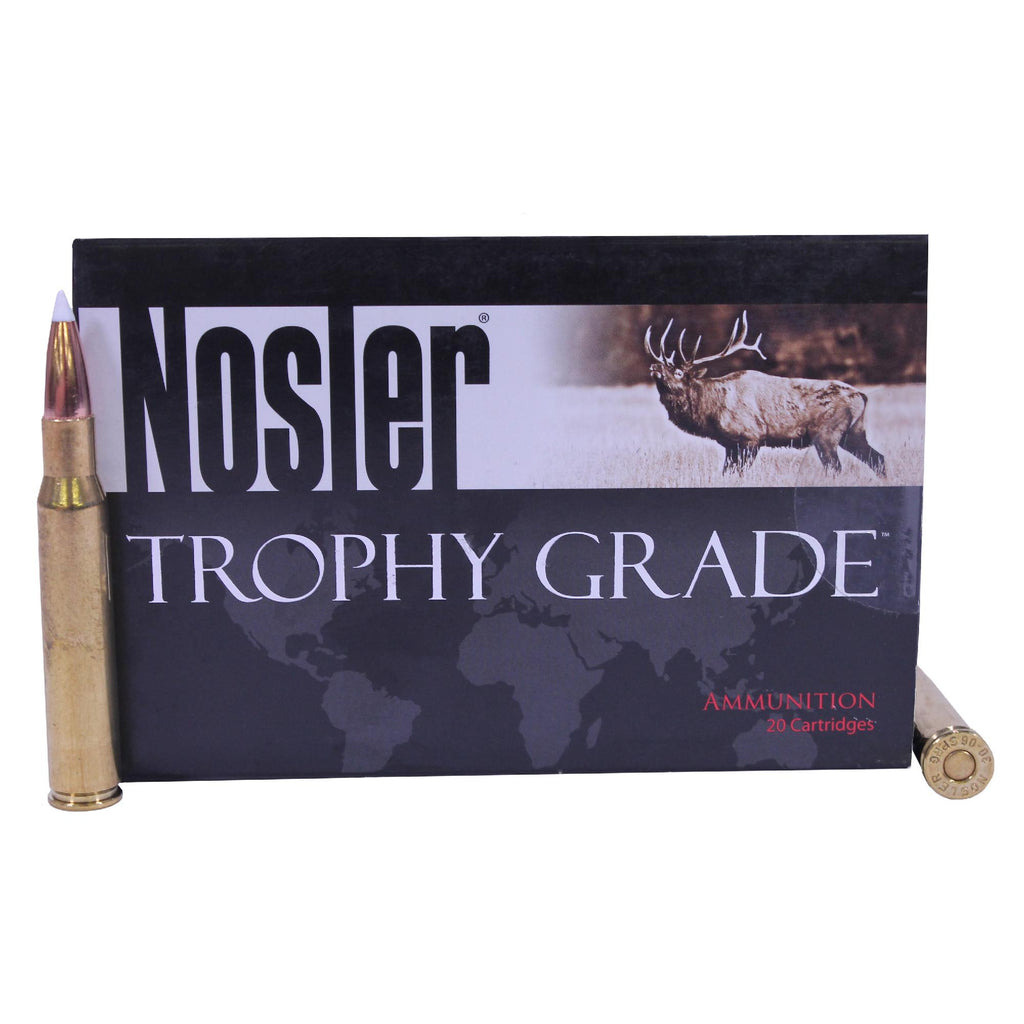 30-06 Springfield Ammunition - Trophy Grade, 165 Grains, AccuBond, Per 20