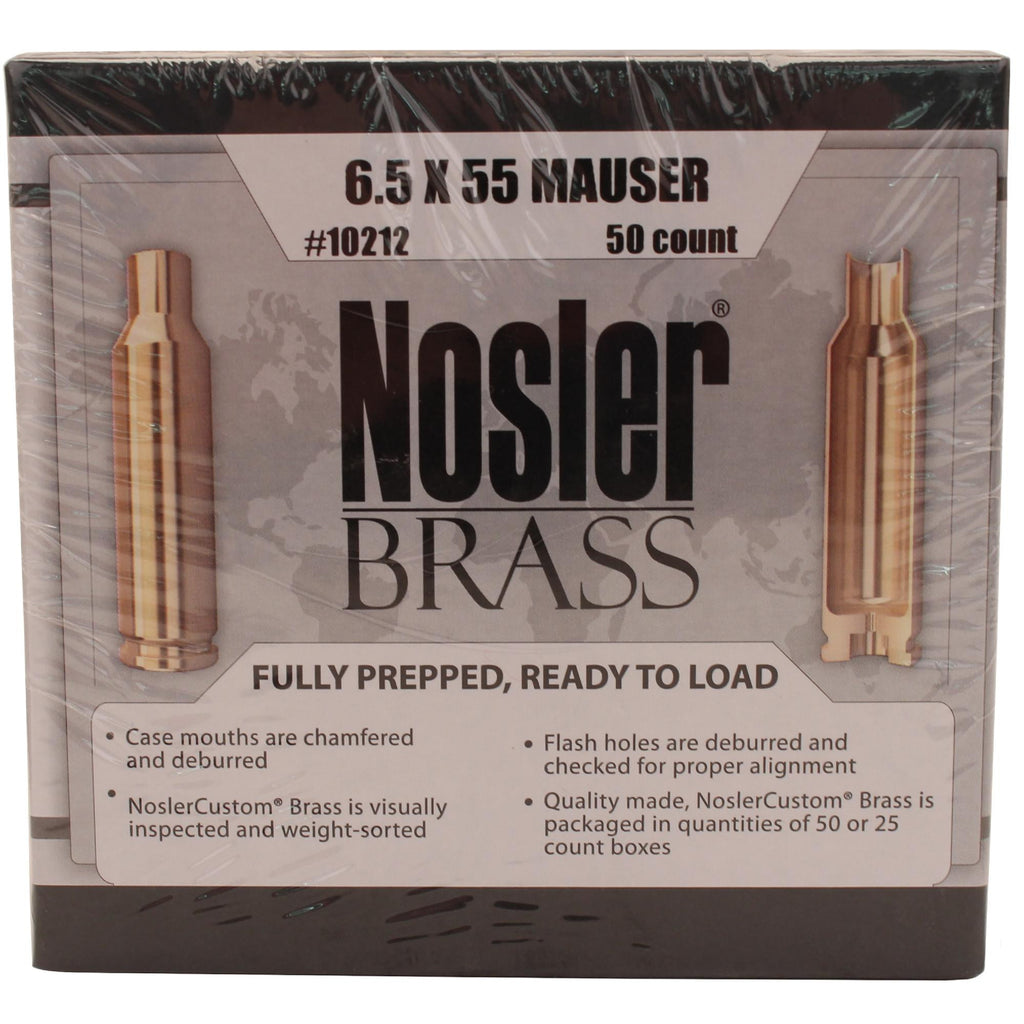 Custom Reloading Brass - 6.5x55mm Swedish Mauser, Per 50