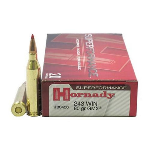 243 Winchester - Superformance, 80gr GMX (Per 20)