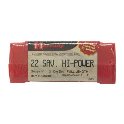 Series IV Specialty Die Set - 22 Savag Hi-Power (.227")