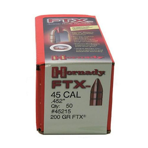 45 Caliber Bullets - .452" 200gr FTX (Per 50)