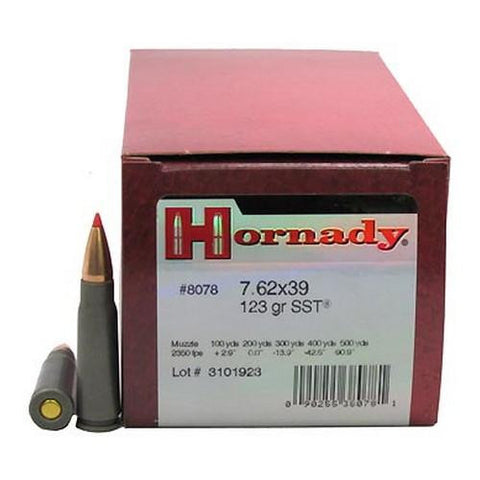 7.62x39mm - 123 Grains, SST Polymer Tip, Per 50