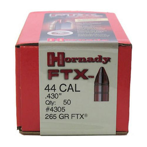 44 Caliber Bullets - .430" 265 GR FTX (Per 50)