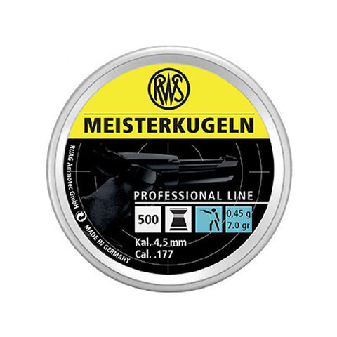 Meisterkugeln Pellets - .177, Pistol (Per 500)