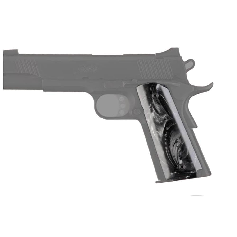 Colt Government Ambidextrous Safety Cut, Polymer Grip Panels - Black Pearl