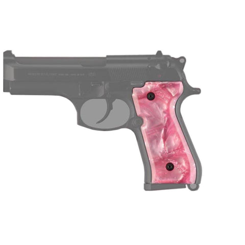 Beretta 92 Polymer Grip Panels - Pink Pearl