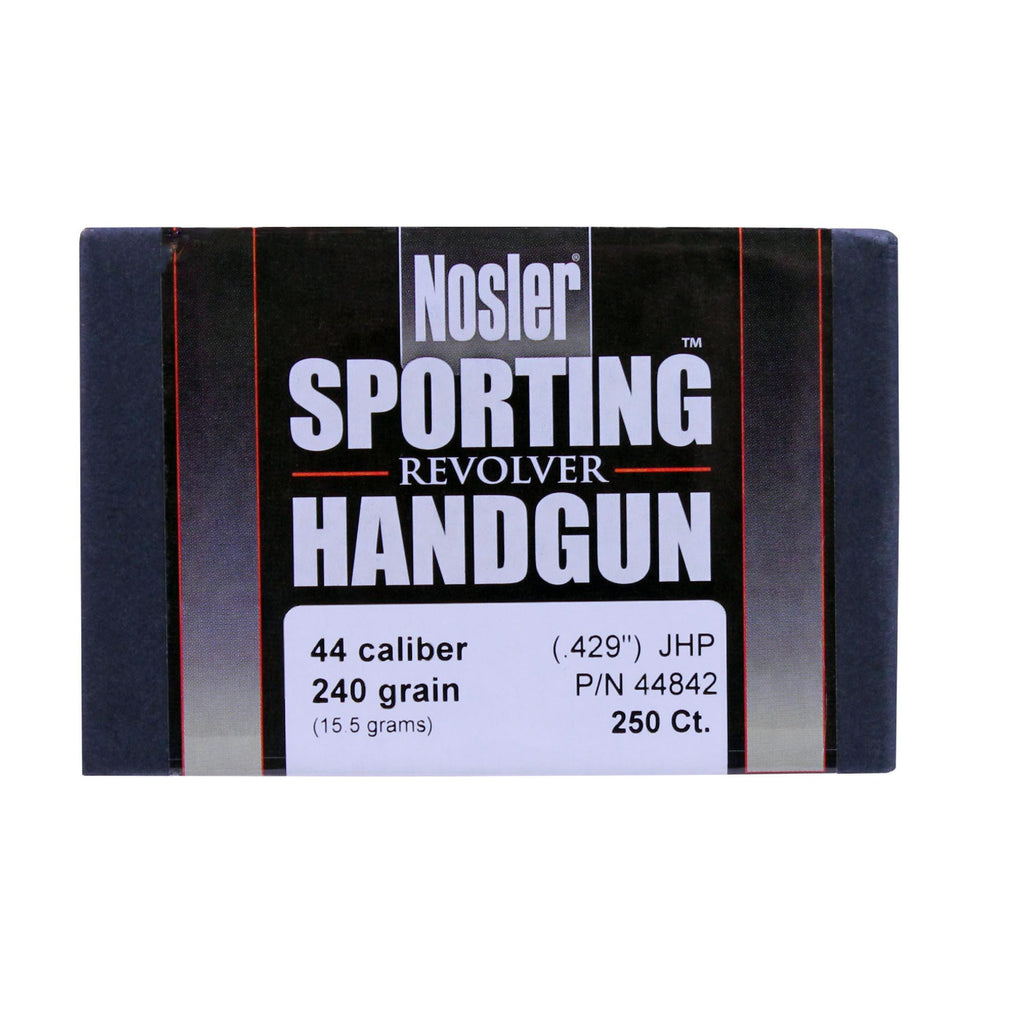 44 Caliber Bullets - Sporting Handgun, 240 Grains, Jacketed Hollow Point, Per 250