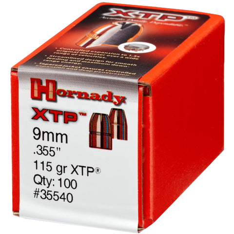 9mm Bullets - 115 Gr HP-XTP (Per 100)