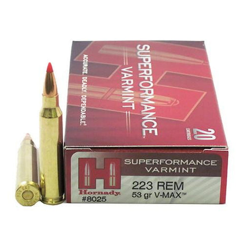 223 Remington - 53 Gr V-Max Superformance Varmint (20 Per Box)