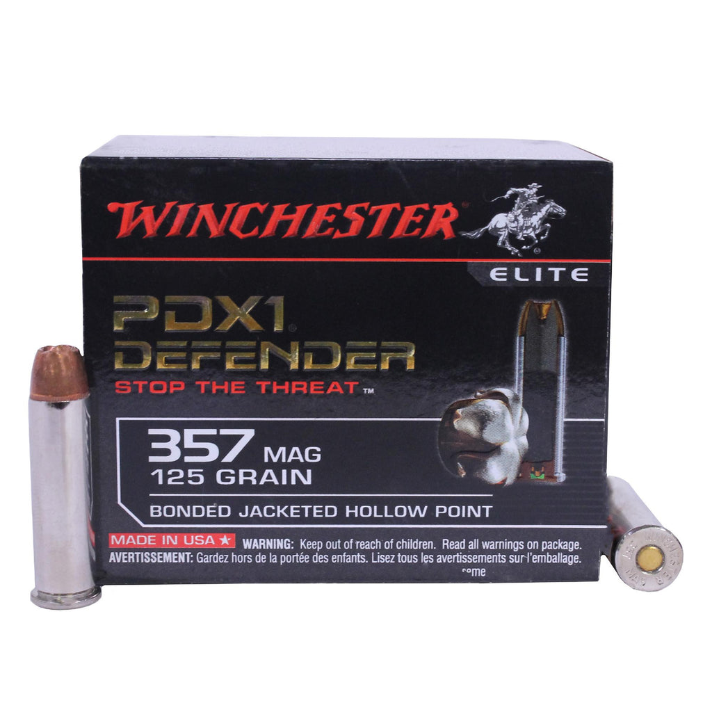 357 Magnum - PDX1 Defender, 125 Grains, Bonded Jacketed Hollow Point, Per 20