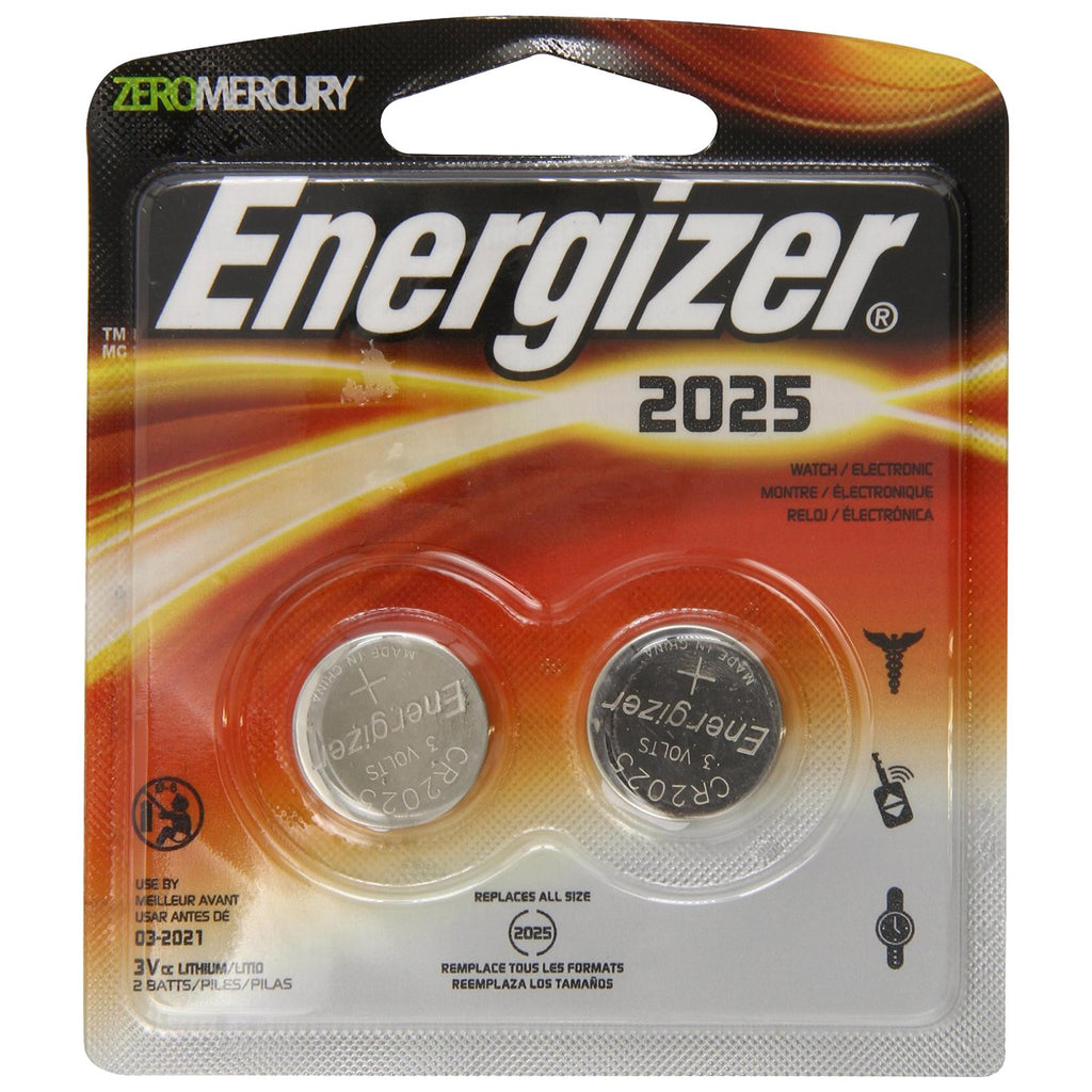 Lithium Coin #2025 3Volt (2-pack) - Lithium Coin, 3-Volt, 2 pk, 2025