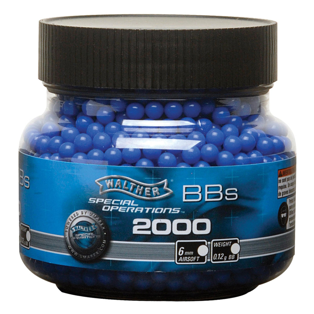 Soft Air BBs - Walther Special Op BB .12g 6mm Blue -2000