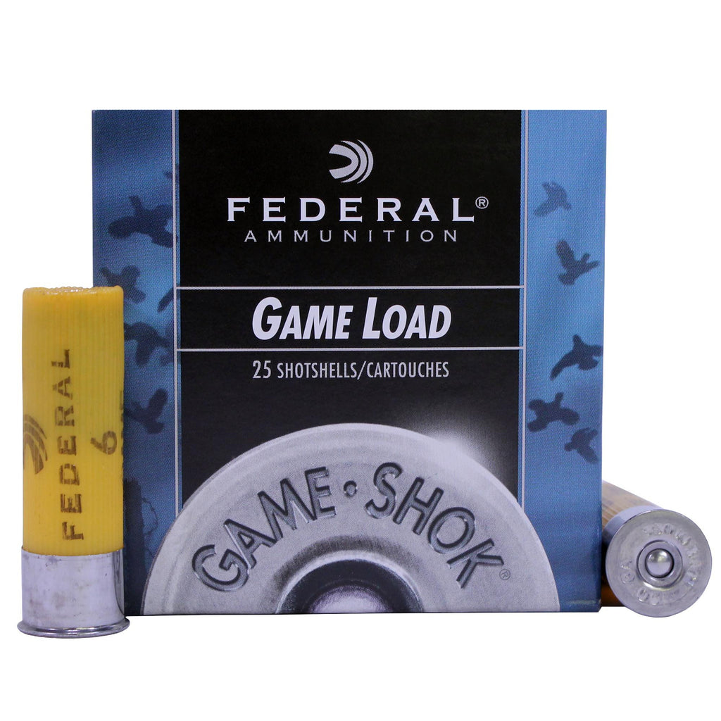 20 Gauge - Game-Shok Game Load , 2 3-4", 7-8 oz, #6 Lead Shot, Per 25