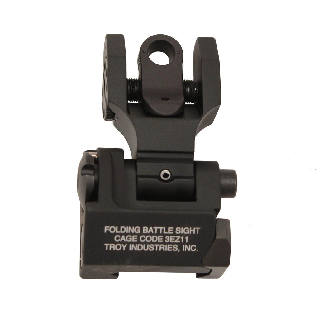 Rear Battle Sight - Black, Tritium, Folding