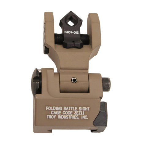 DOA Rear Sight - Flat Dark Earth, Folding, Tritium