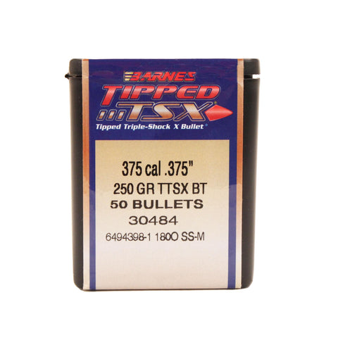 375 Caliber Bullets - Tipped Triple-Shock X, 250 Grains, Spitzer Boat Tail, Per 50