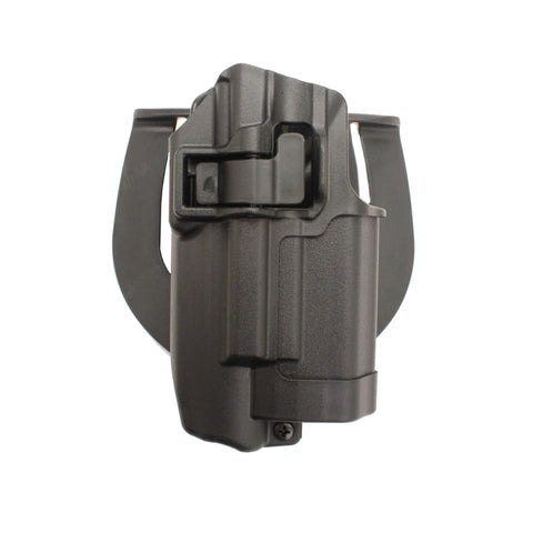 Serpa CF, Belt & Paddle Holster, Plain Matte Black Finish - Right Hand, Glock 17 + Xiphos