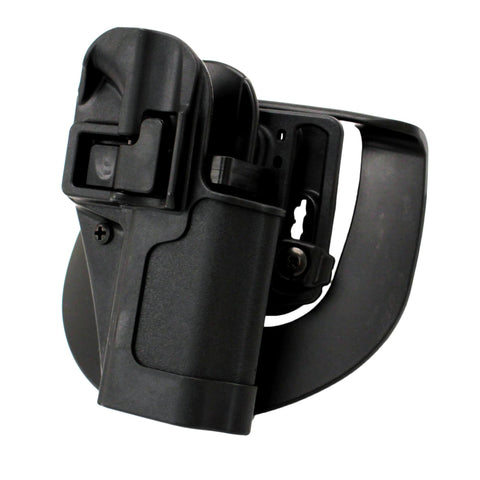 Serpa CQC, Belt & Paddle Holster, Plain Matte Black Finish - Ruger SR9, Right Hand