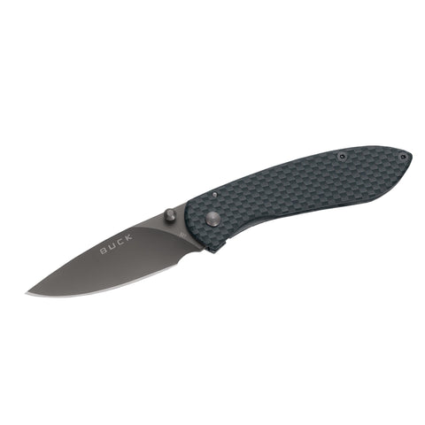 Nobleman - 2.625" Plain Blade, Drop Point, Sim Carbon Fiber Handle, Boxed