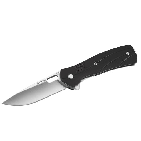 Vantage - Select Small, 2.625" Plain Satin Blade, Drop Point, Black Handle, Boxed