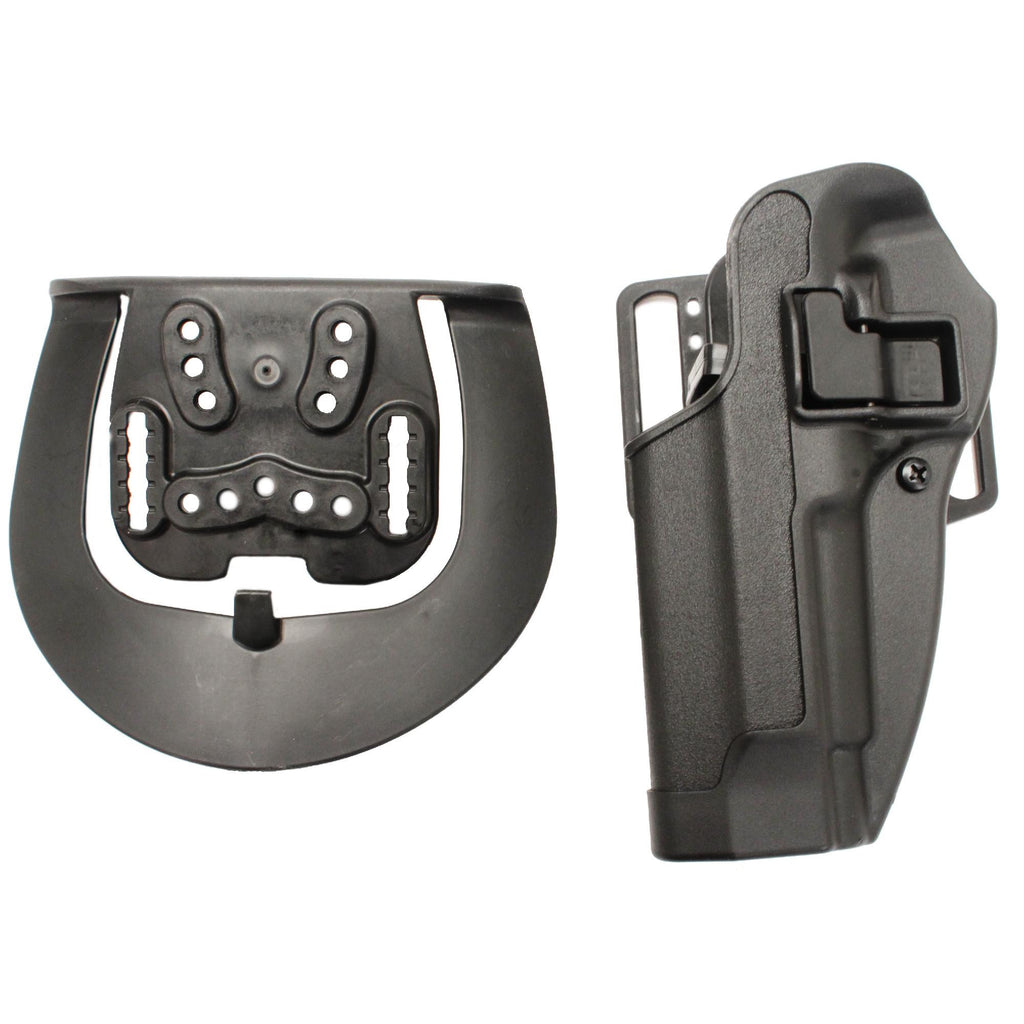 Serpa CQC, Belt & Paddle Holster, Plain Matte Black Finish - Beretta 92-96, Left Hand