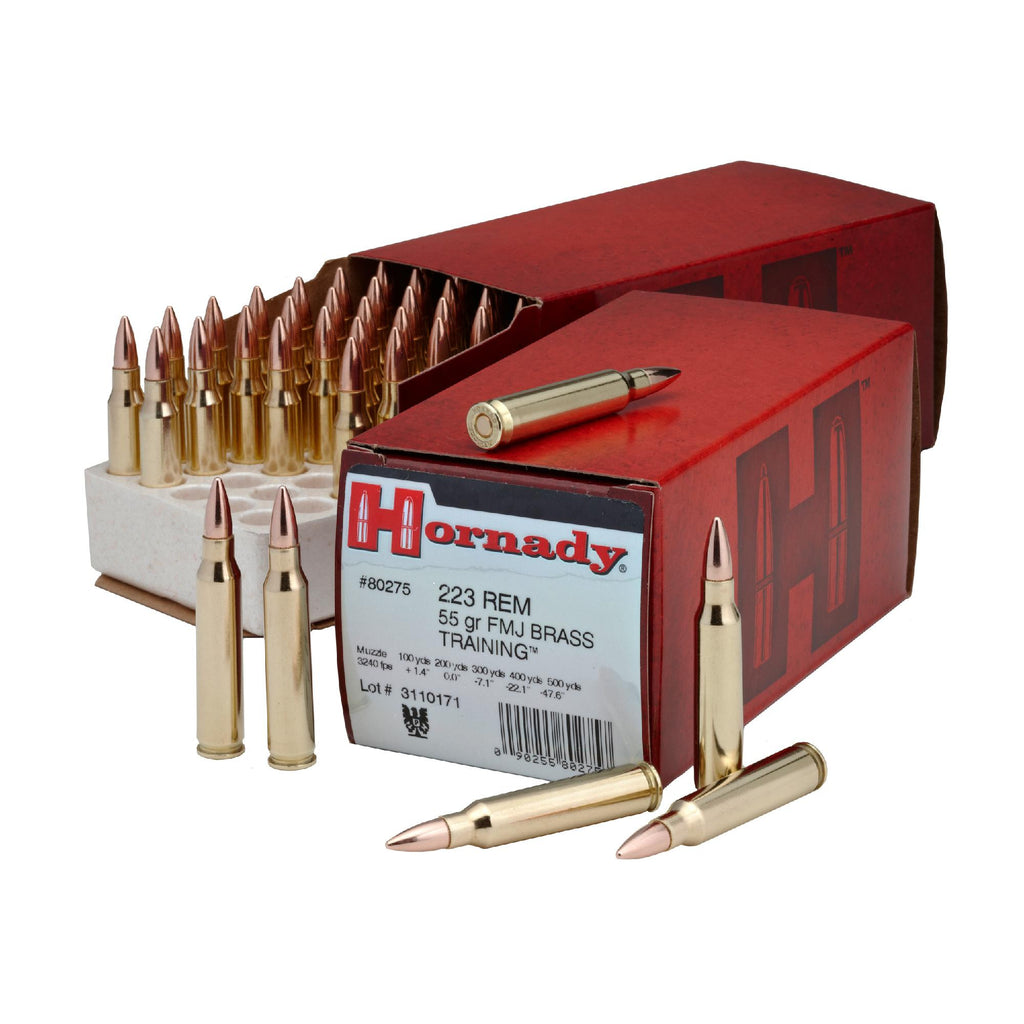 223 Remington - 55Gr FMJ Boattail (Per 50)