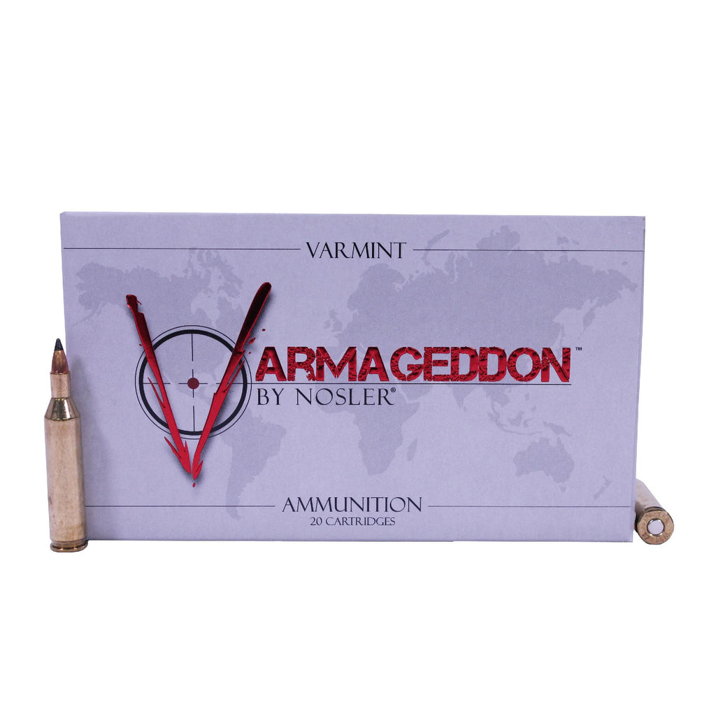 17 Remington Ammunition - Varmageddon, 20 Grains, Tipped Flat Base, Per 20