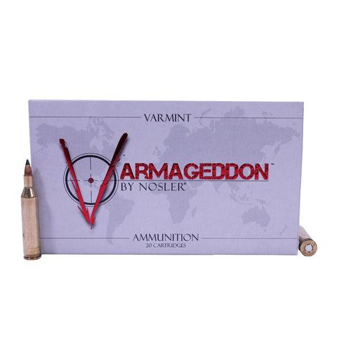 17 Remington Ammunition - Varmageddon, 20 Grains, Tipped Flat Base, Per 20