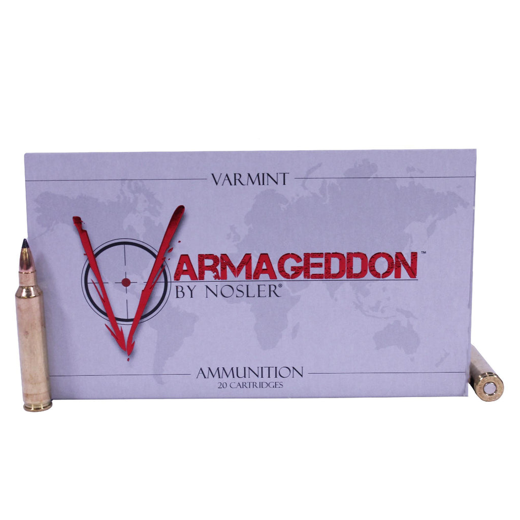 204 Ruger Ammunition - Varmageddon, 32 Grains, Tipped Flat Base, Per 20