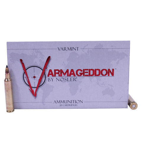 204 Ruger Ammunition - Varmageddon, 32 Grains, Tipped Flat Base, Per 20