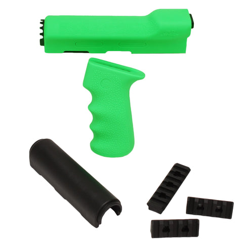 AK-47-AK-74 Rubber Grip - Long Kit Overmold Handguard-Grip Zombie Green