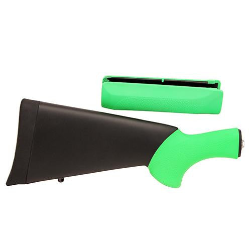 Rubber Overmolded Stock for Remington - 870 Shotgun Kit, Zombie Green