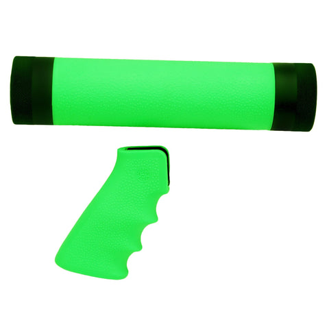 AR-15-M-16 Kit - Overmolded Grip-Forend, Medium Zombie Green