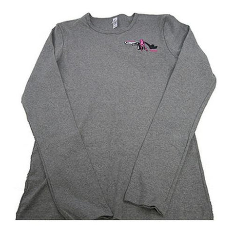 Long Sleeve Bella T-Shirt - Deep Heather, Small