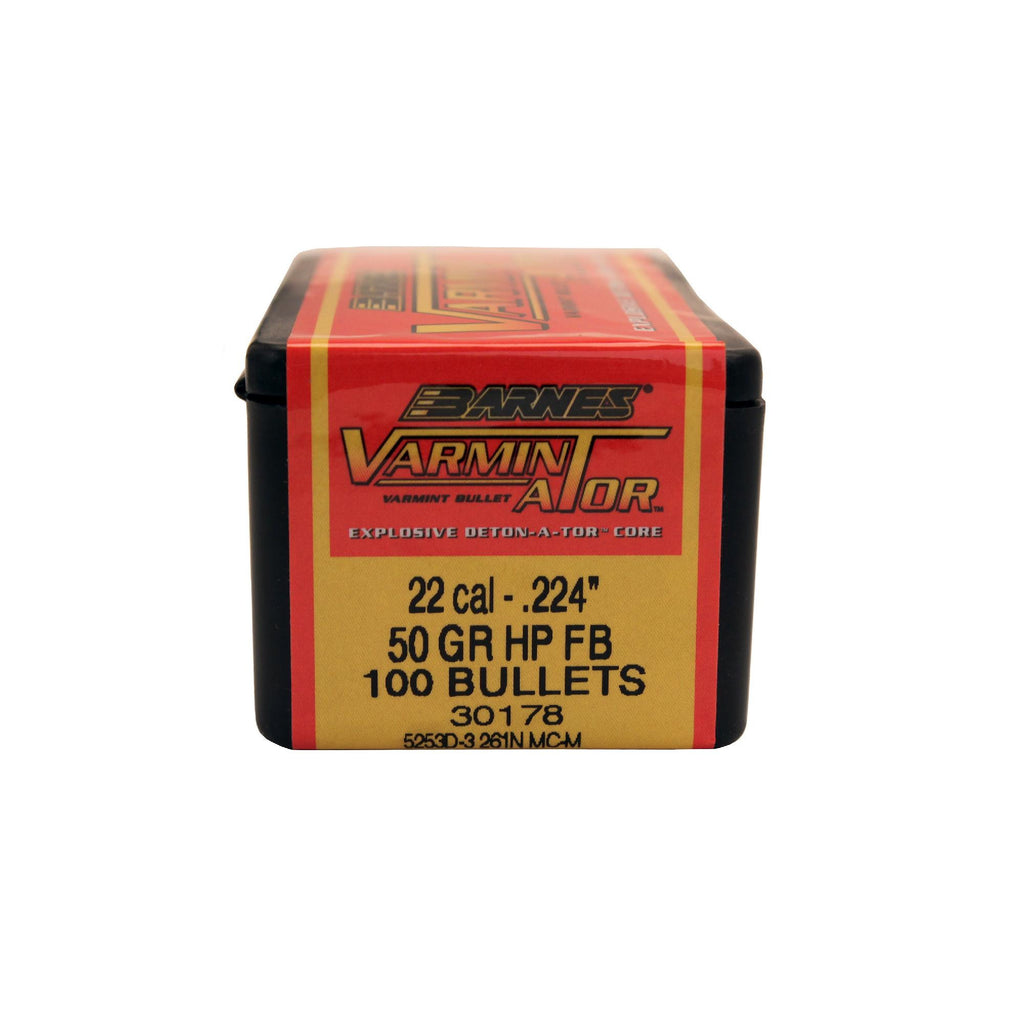 22 Caliber Bullets - VARMIN-A-TOR, 50 Grains, Hollow Point, Per 100