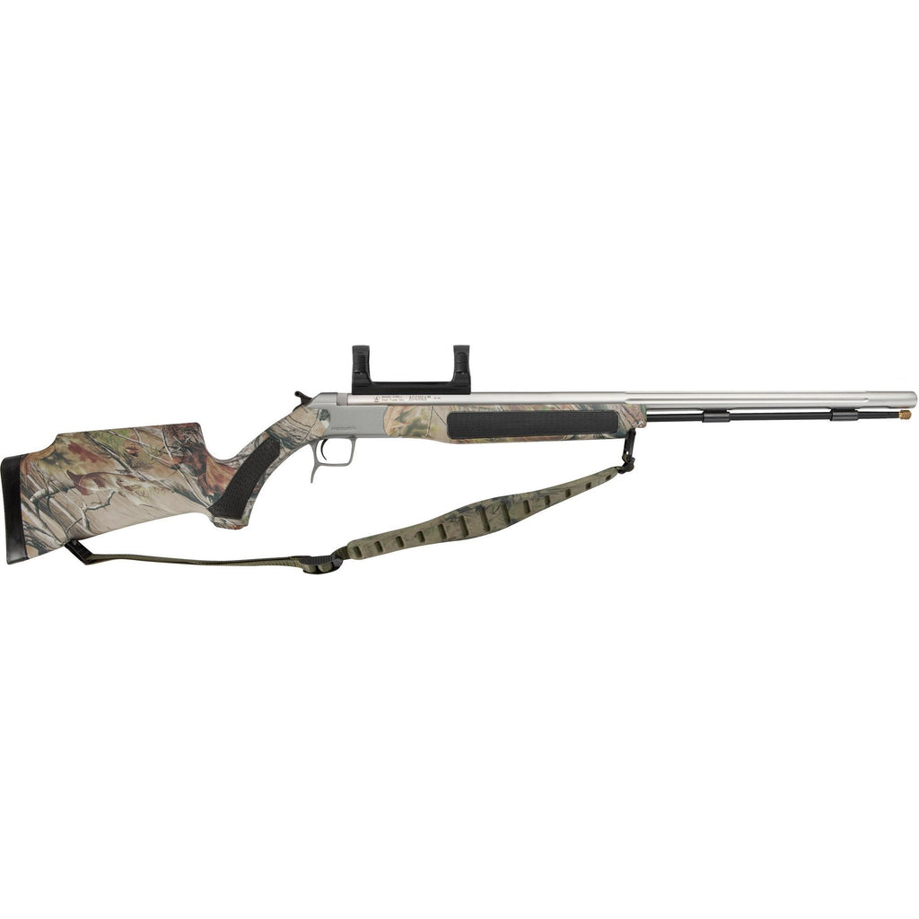 Accura V2 .50 Caliber Muzzleloader - Stainless Steel-Realtree APG HD Camo, Includes Scope Mount