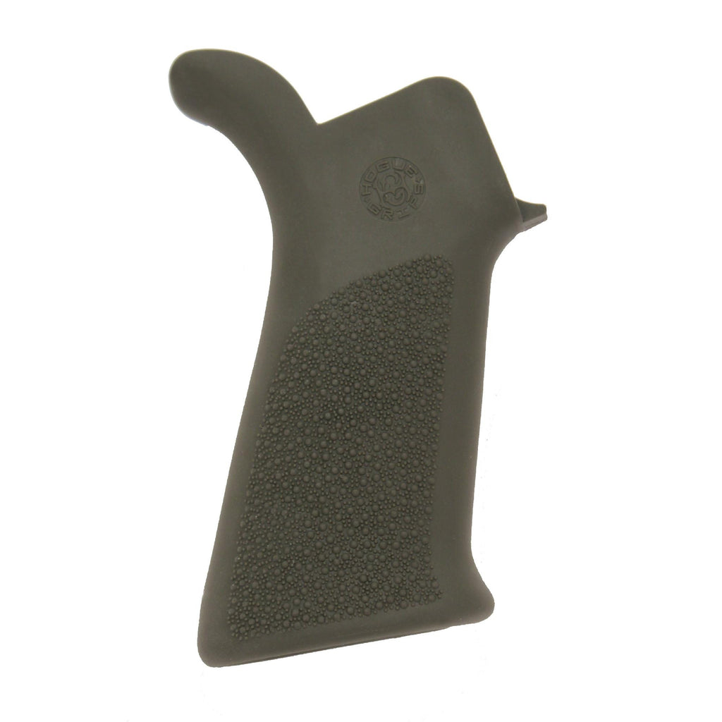 AR-15 Rubber Grip - Beavertail No Finger Grooves Olive Drab Green