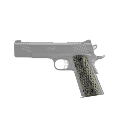 Colt & 1911 Government Grips - Chain Link G-10 G-Mascus Green