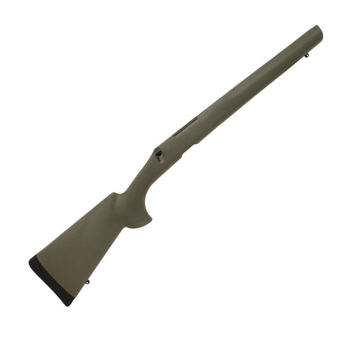 Remington 700 BDL Short Action Overmolded Stock - Heavy Barrel, Detachable Magazine, Pillarbed Olive Drab Green