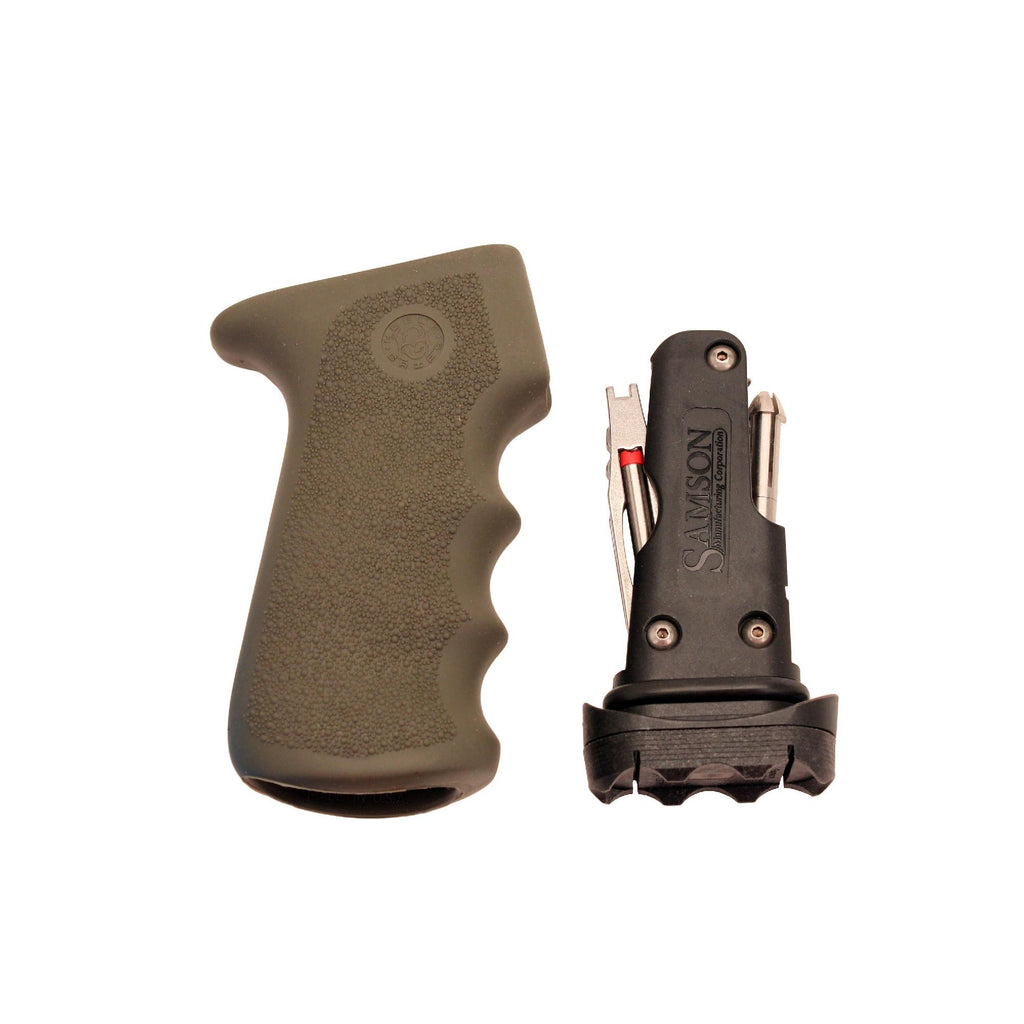 AK-47 Rubber Grip - w-Samson Field Survival Kit, Olive Drab Green