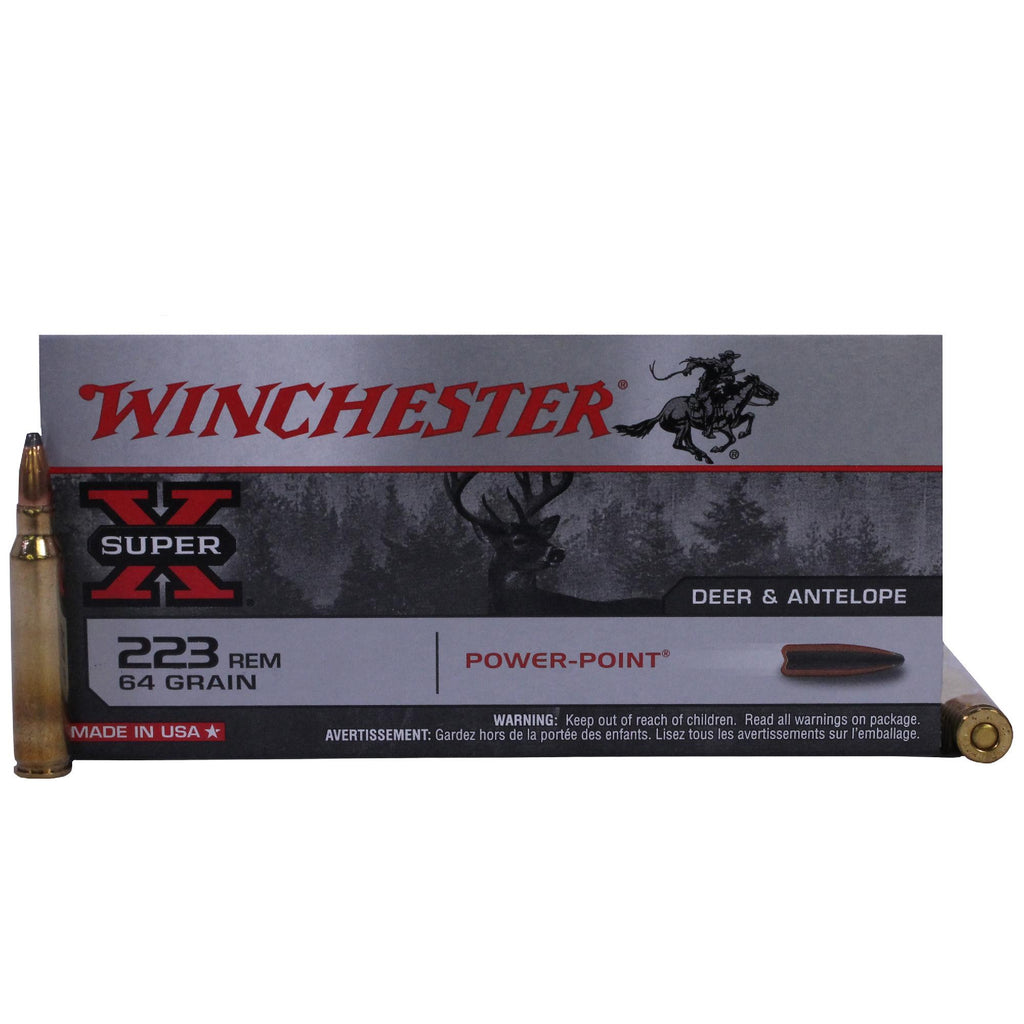 223 Remington - Super-X, 64 Grains, Power-Point, Per 20