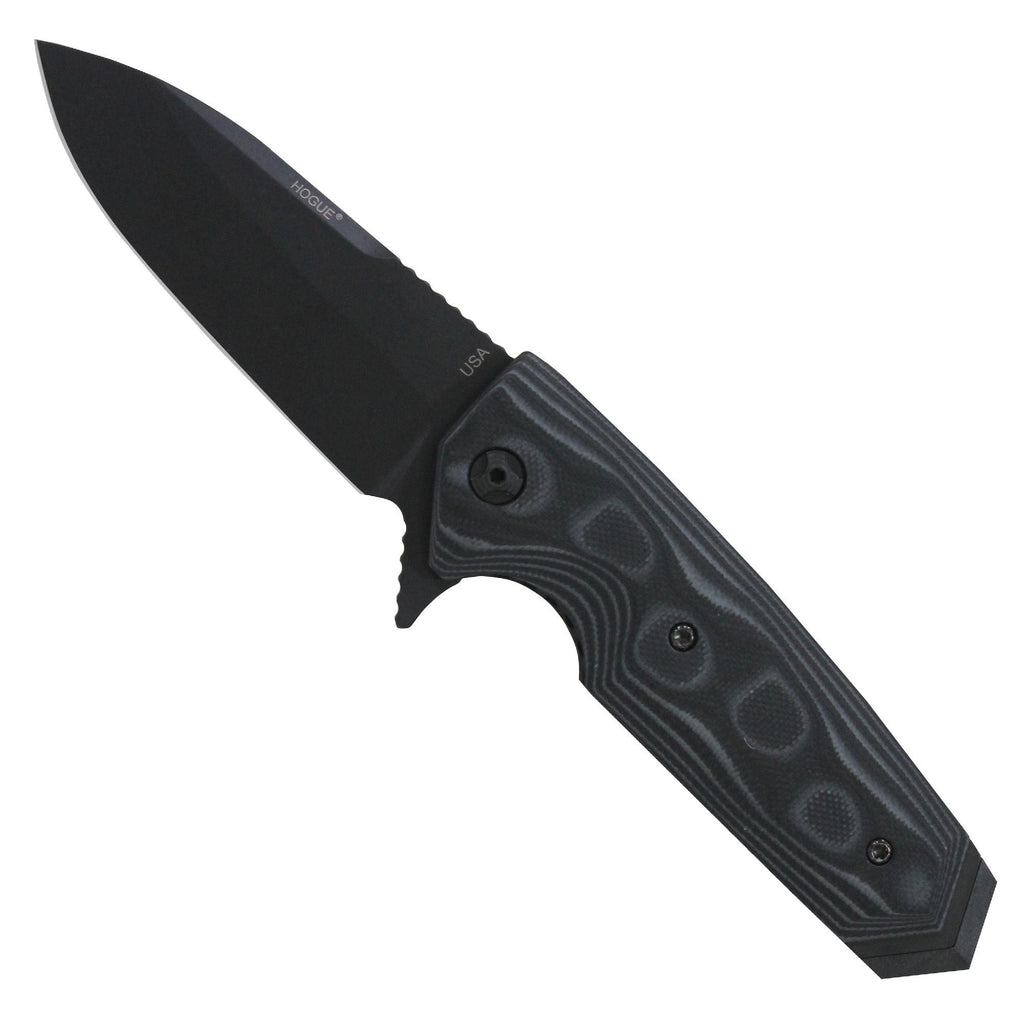 EX02 Folder 3.375" - Spear Point Blade Flipper G-Mascus Black-Gray