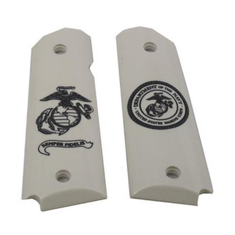 Scrimshaw Grips - Polymer, Ambidextrous, Marines Eagle Globe and Anchor