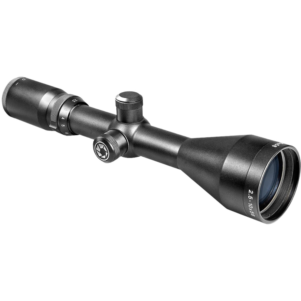 Euro-30 Scope - 2.5-10x56mm, 30mm Tube, 4A Reticle w-Rings