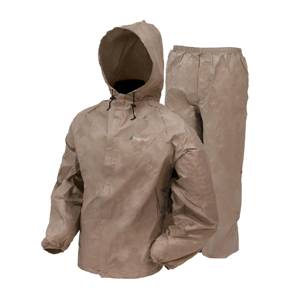 Ultra-Lite2 Rain Suit w-Stuff Sack - Large, Khaki